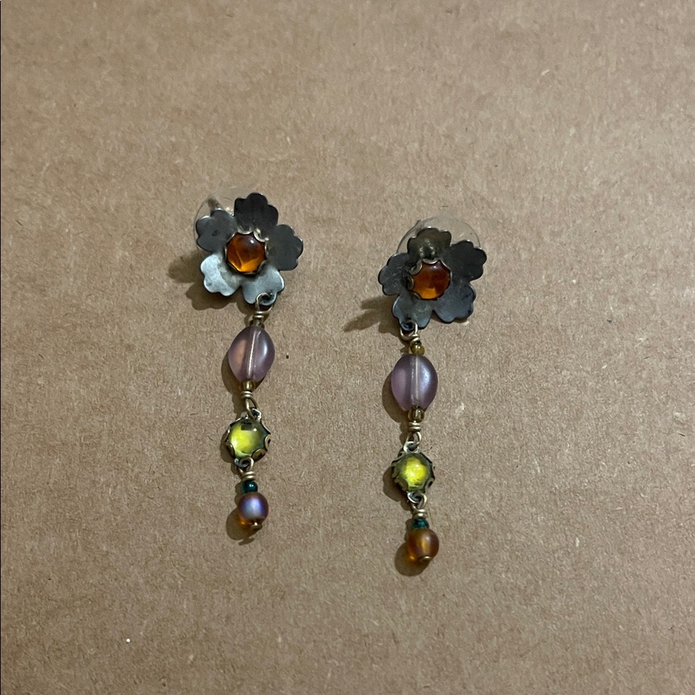 Holly Yashi Vintage Earrings, Floral Drop Post Earrings, gorgeous!